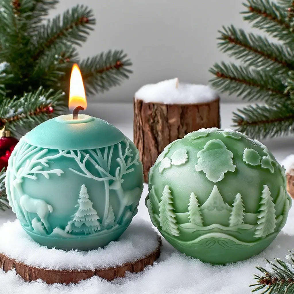 3D Silicone Candle Mold – Heat-Resistant DIY Mold for Resin, Soap, Plaster & Crafts 4Pc U.S. Shipping