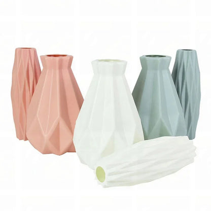modern plastic flower vase