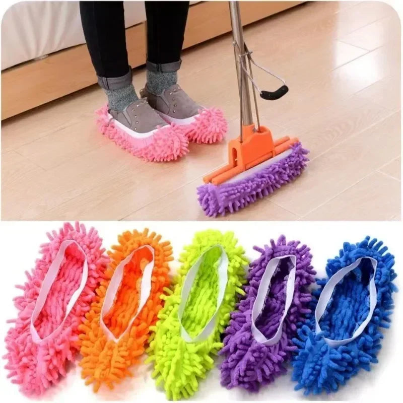 Chenille Dust Mop Slippers