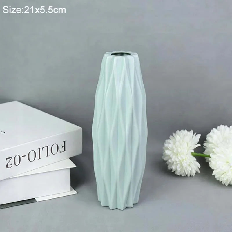modern plastic flower vase
