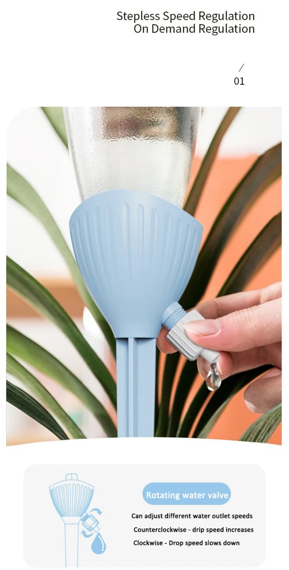 automatic drip feeder for indoor and outdoor plants