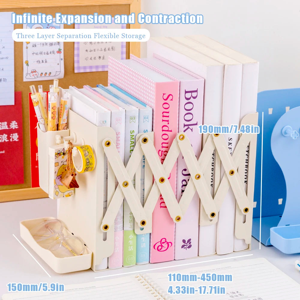 Adjustable desktop book stand – metal rack for books, notebooks, and study USA