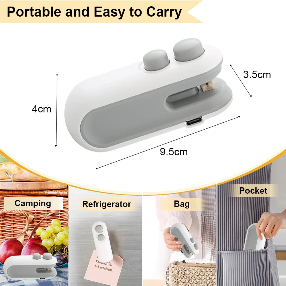 Handheld airtight food sealer – mini heat bag sealing machine USA