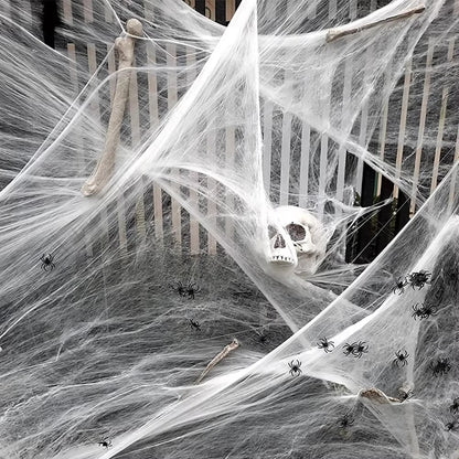 Halloween spider web decoration