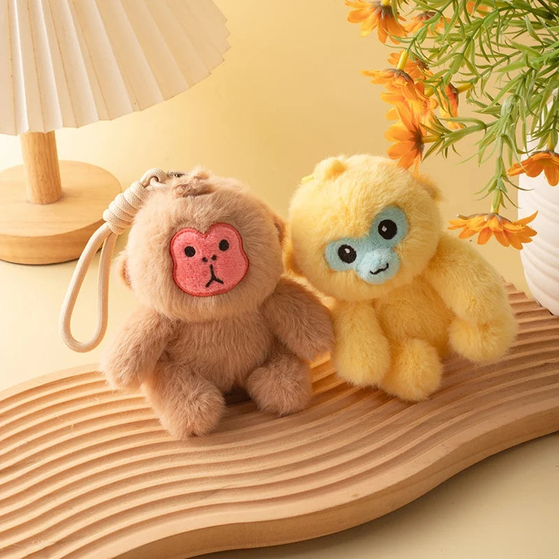 Macaque and golden Doll Stuffed Animal Toy Kid Birthday Gift