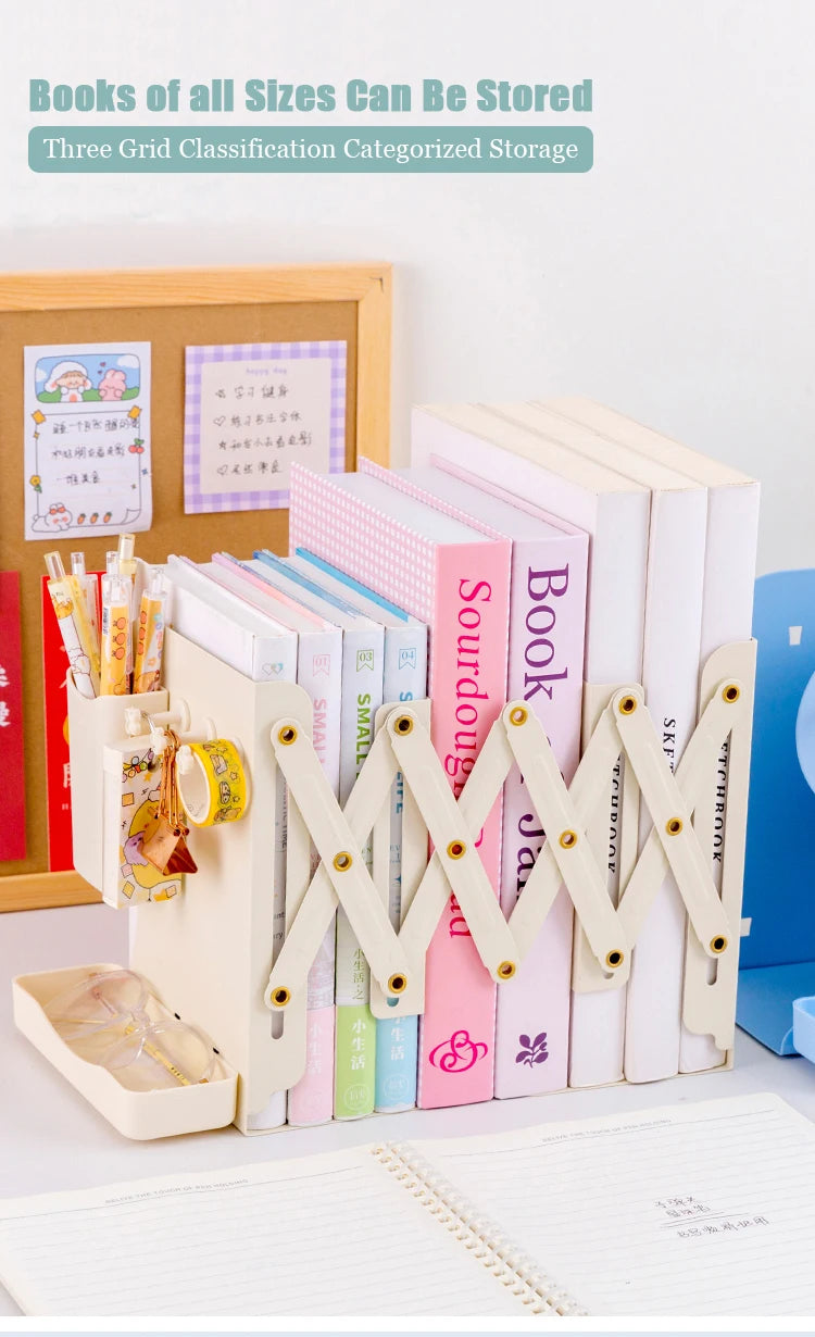 Adjustable desktop metal book stand – for students and home office USA