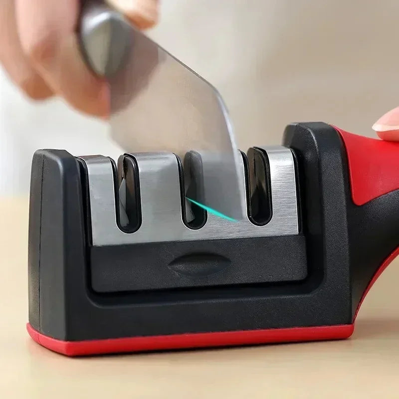3-segment multi-purpose knife sharpener – easy-to-use kitchen tool USA