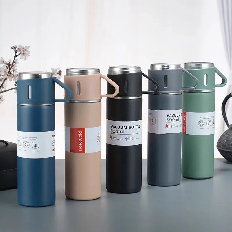 Reusable 500ml vacuum insulated bottle – stainless steel – ideal gift for coffee lovers USA