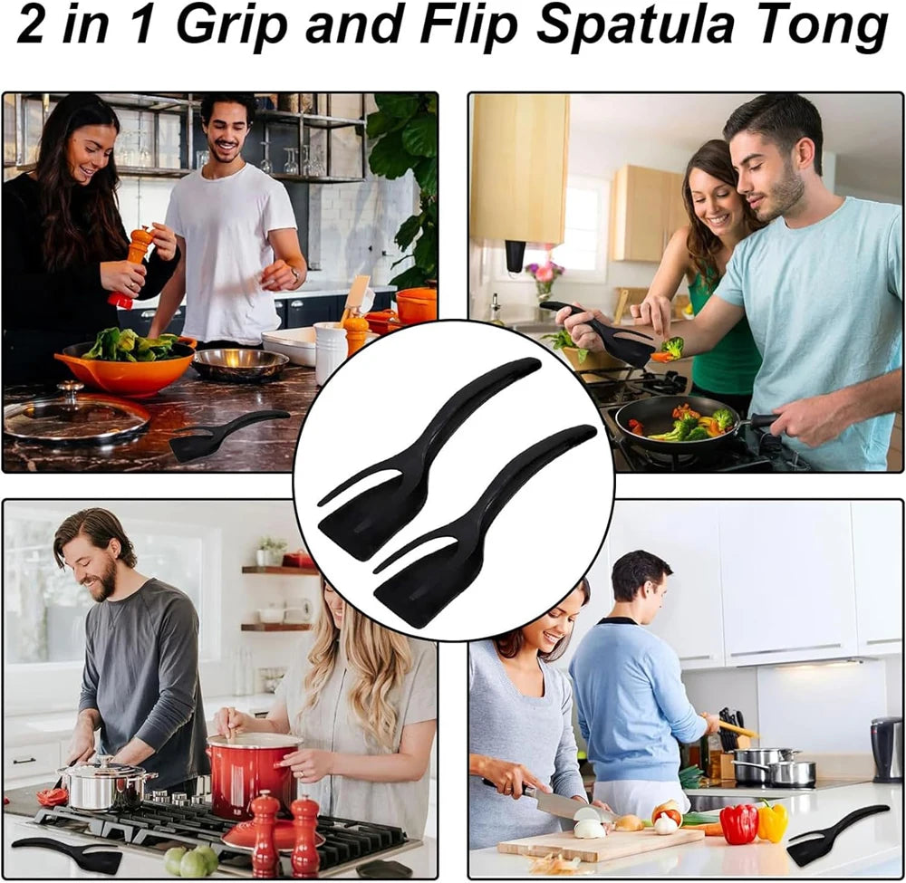 spatula tongs for nonstick pan cooking
