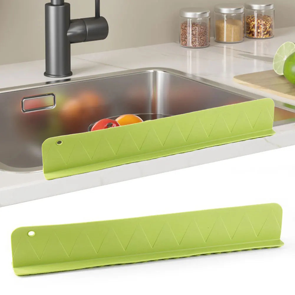 Silicone Kitchen Sink Splash Guard with Suction Cup Water Stopper Anti Splash Protector