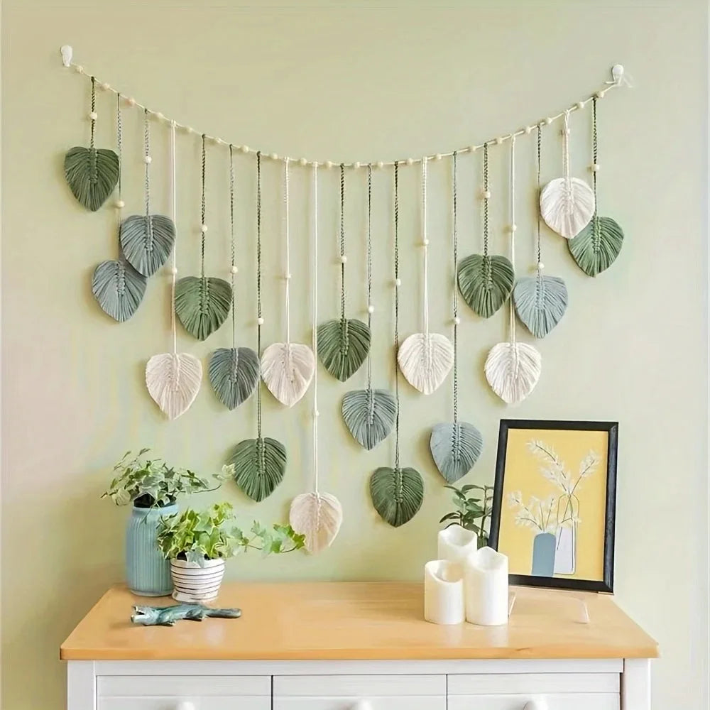 modern macrame wall art tapestry
