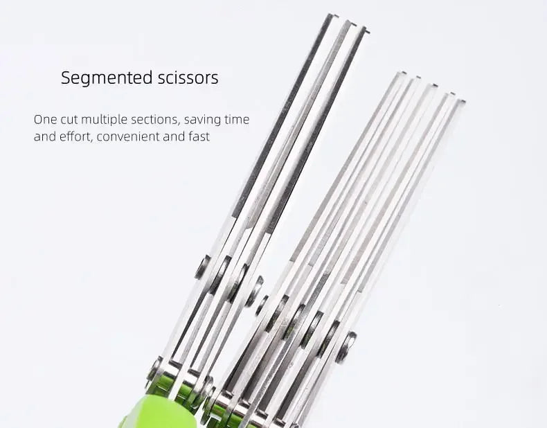 Multi blade herb cutting scissors – stainless steel for quick meal prep USA