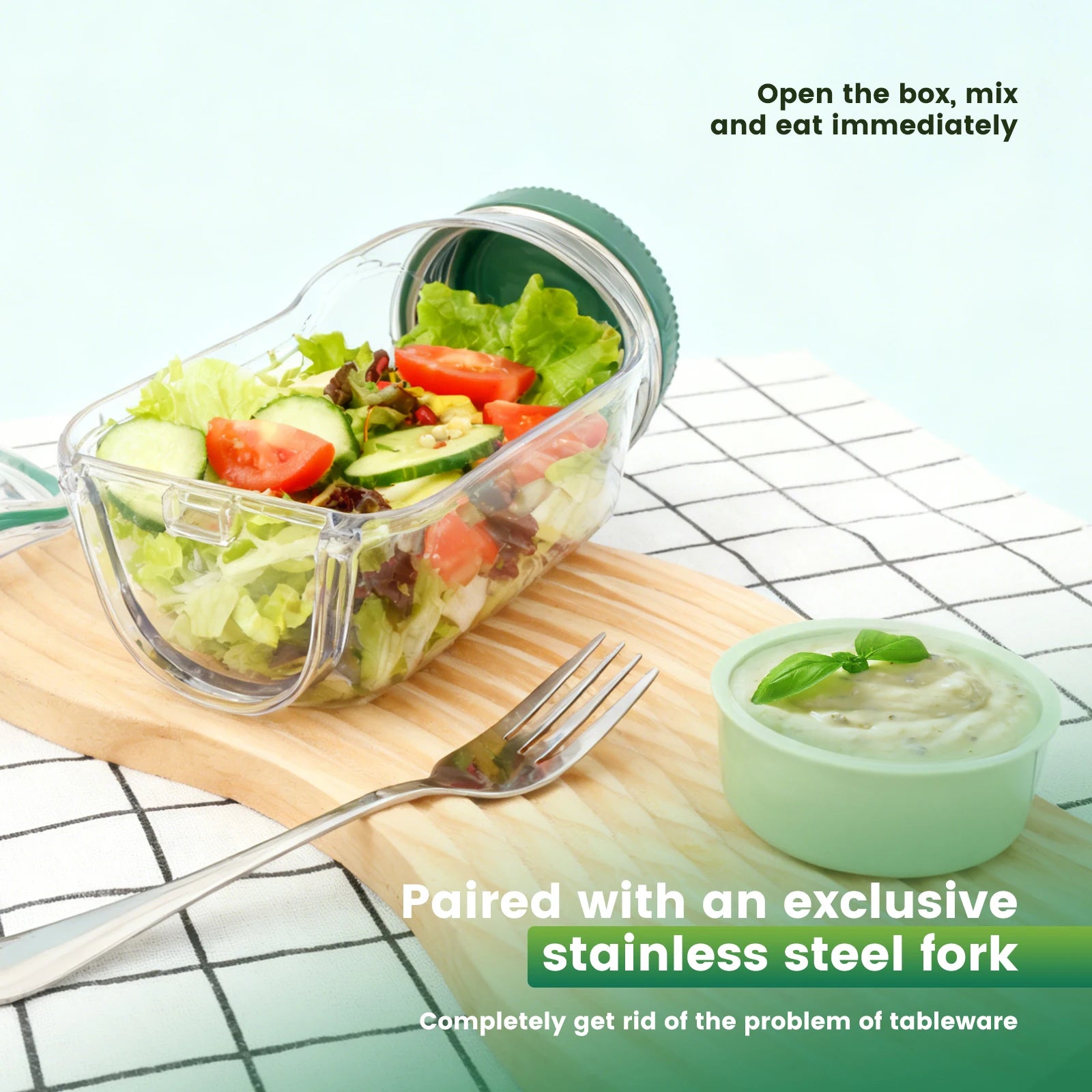 Salad Pod reusable container – ideal for lunch on the go, outdoor meals, and travel USA