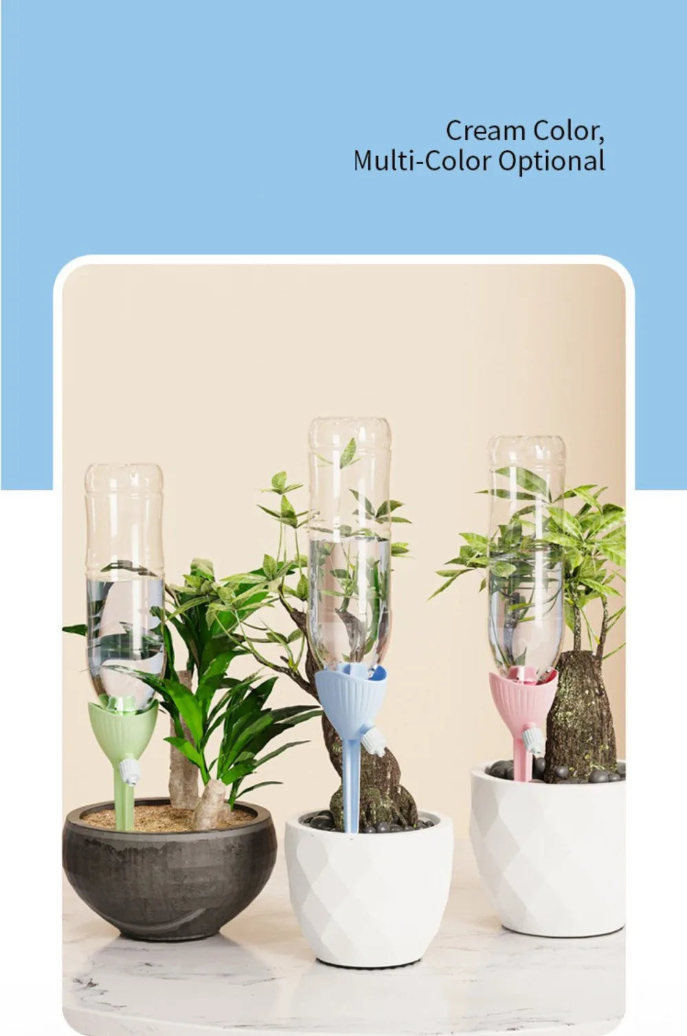 automatic plant irrigation system for planters