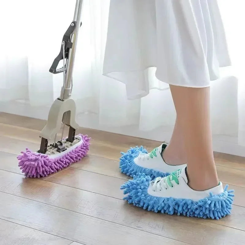 Chenille Dust Mop Slippers