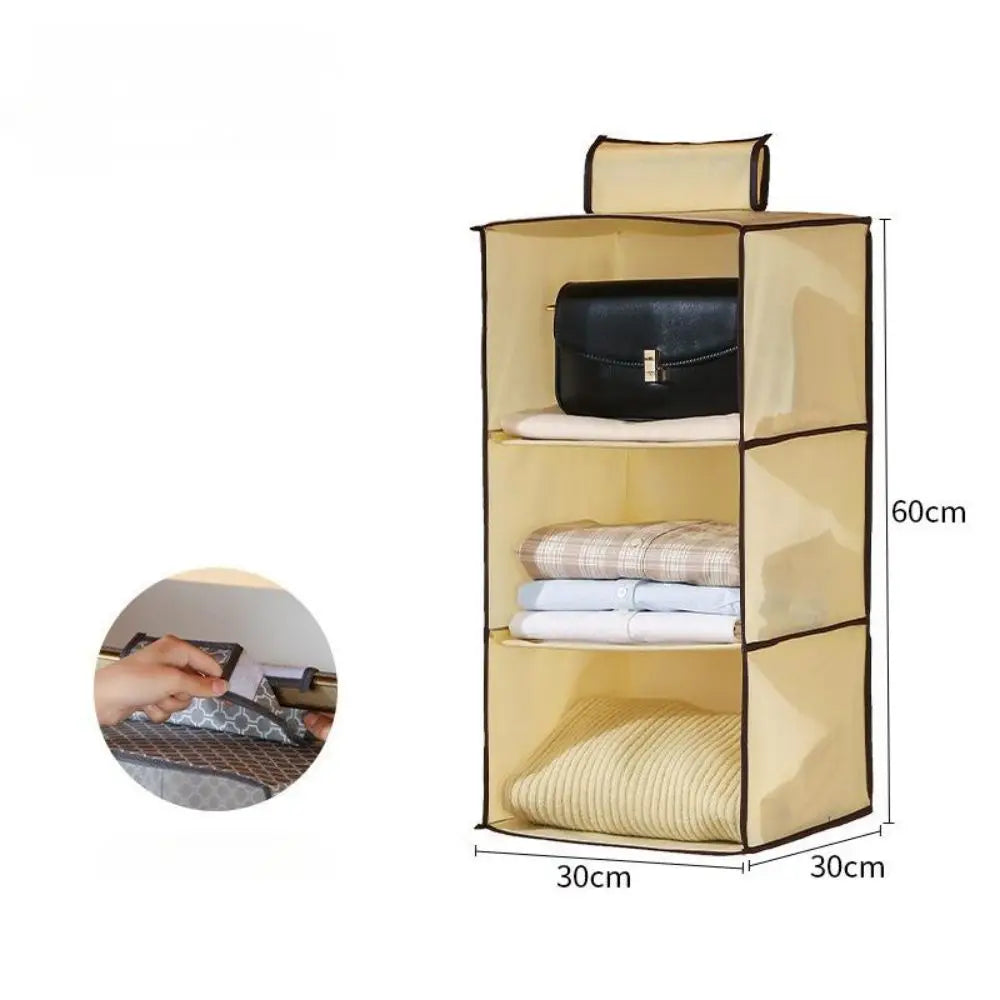Multifunctional Foldable Hanging Closet Organizer Space Saving Storage Bag