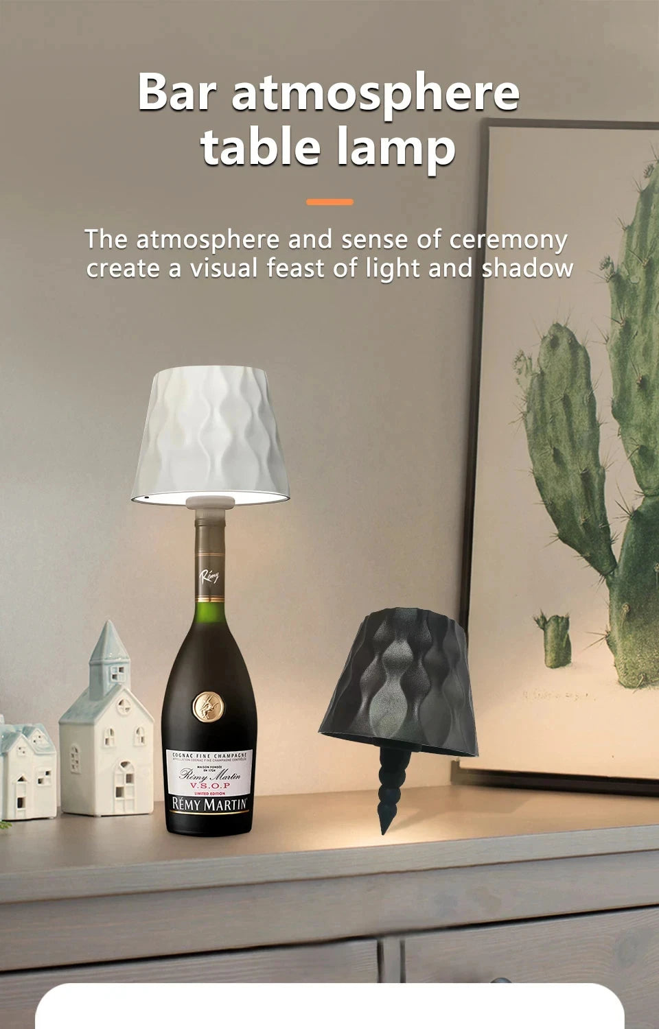 touch control bottle lamp modern desk lighting