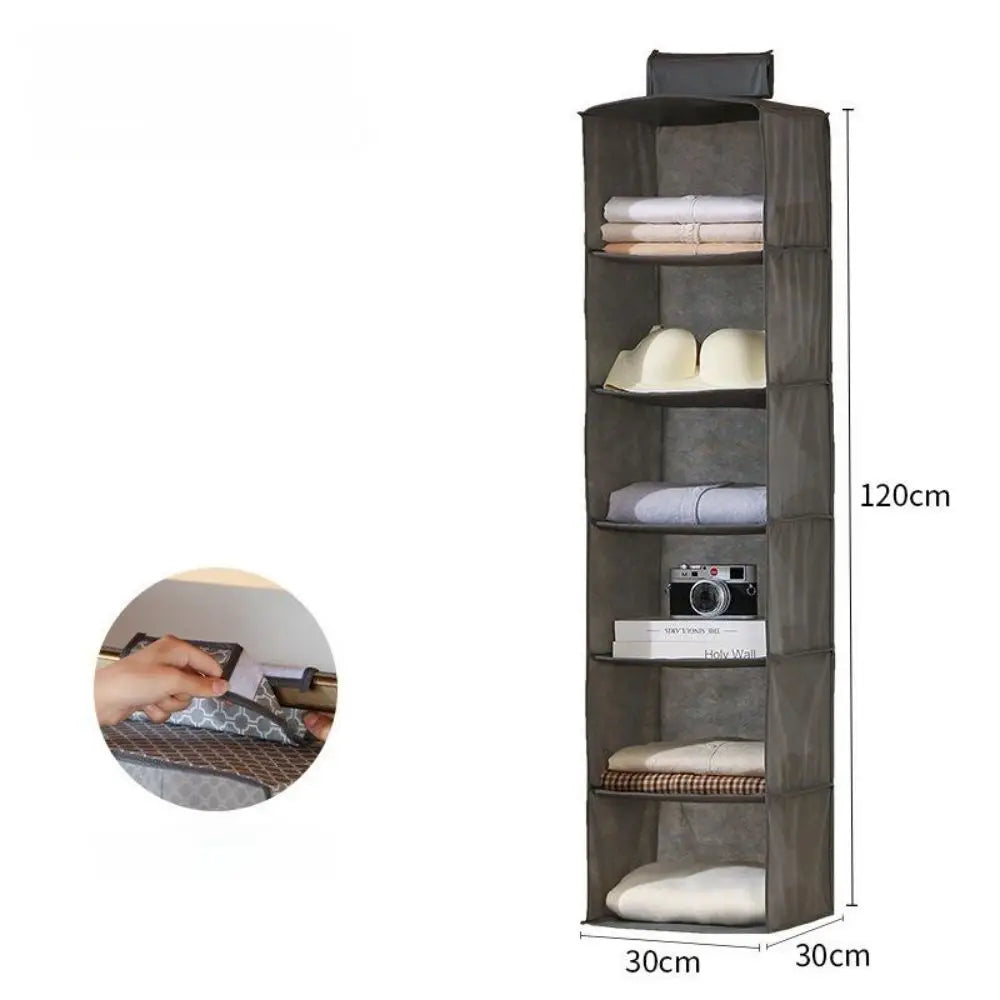 Multifunctional Foldable Hanging Closet Organizer Space Saving Storage Bag