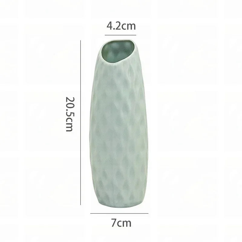 modern plastic flower vase