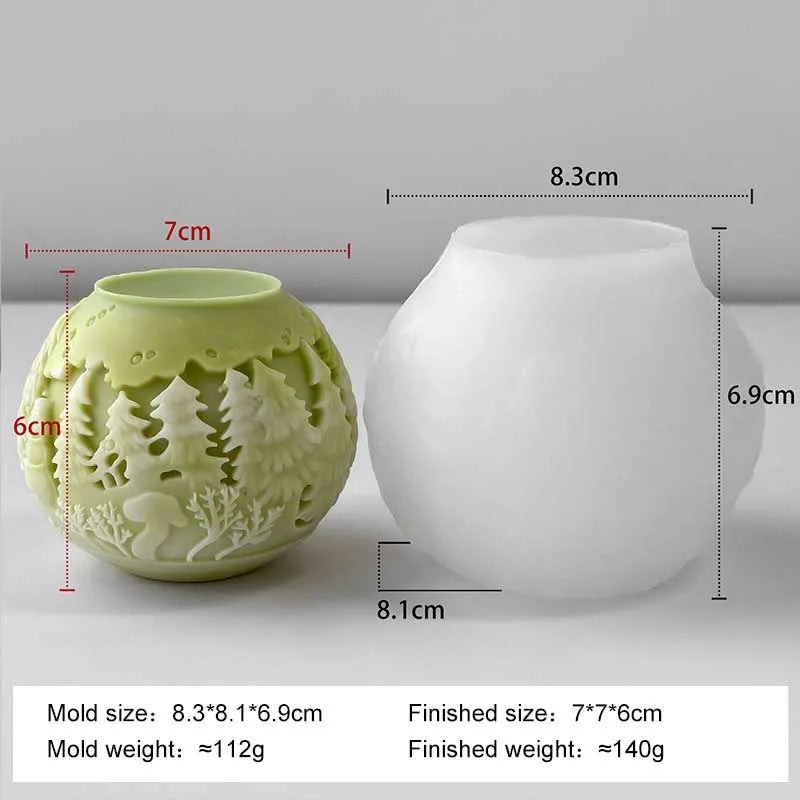 3d candle mold silicone set for beginners
