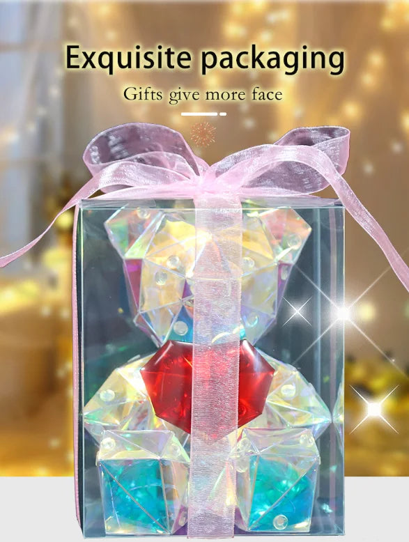 Romantic light up love bear for home decor
