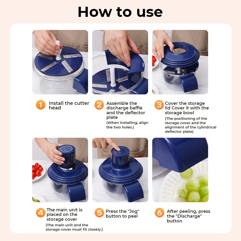 Electric garlic and grape peeler USB tool for hassle-free peeling