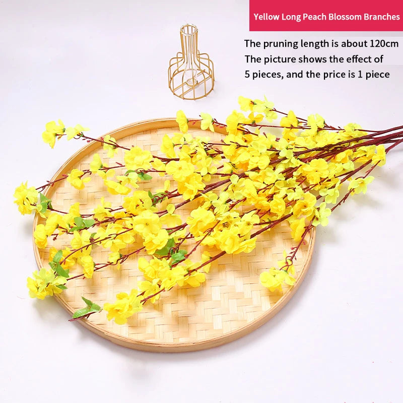 Artificial plum blossom tree for spring decor and wedding setups