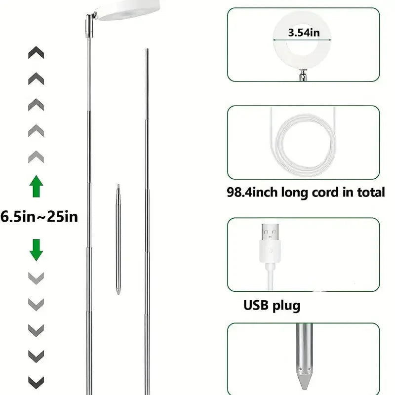 indoor led grow light supporting healthy plant growth