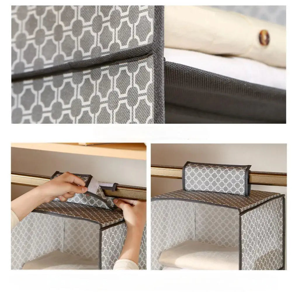 Multifunctional Foldable Hanging Closet Organizer Space Saving Storage Bag
