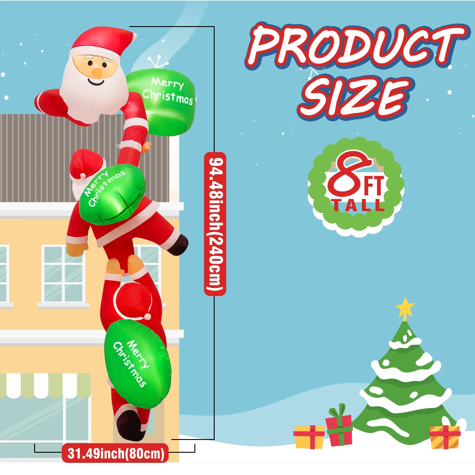 LED Ribbon Fairy Lights for Christmas Tree and Holiday Decor