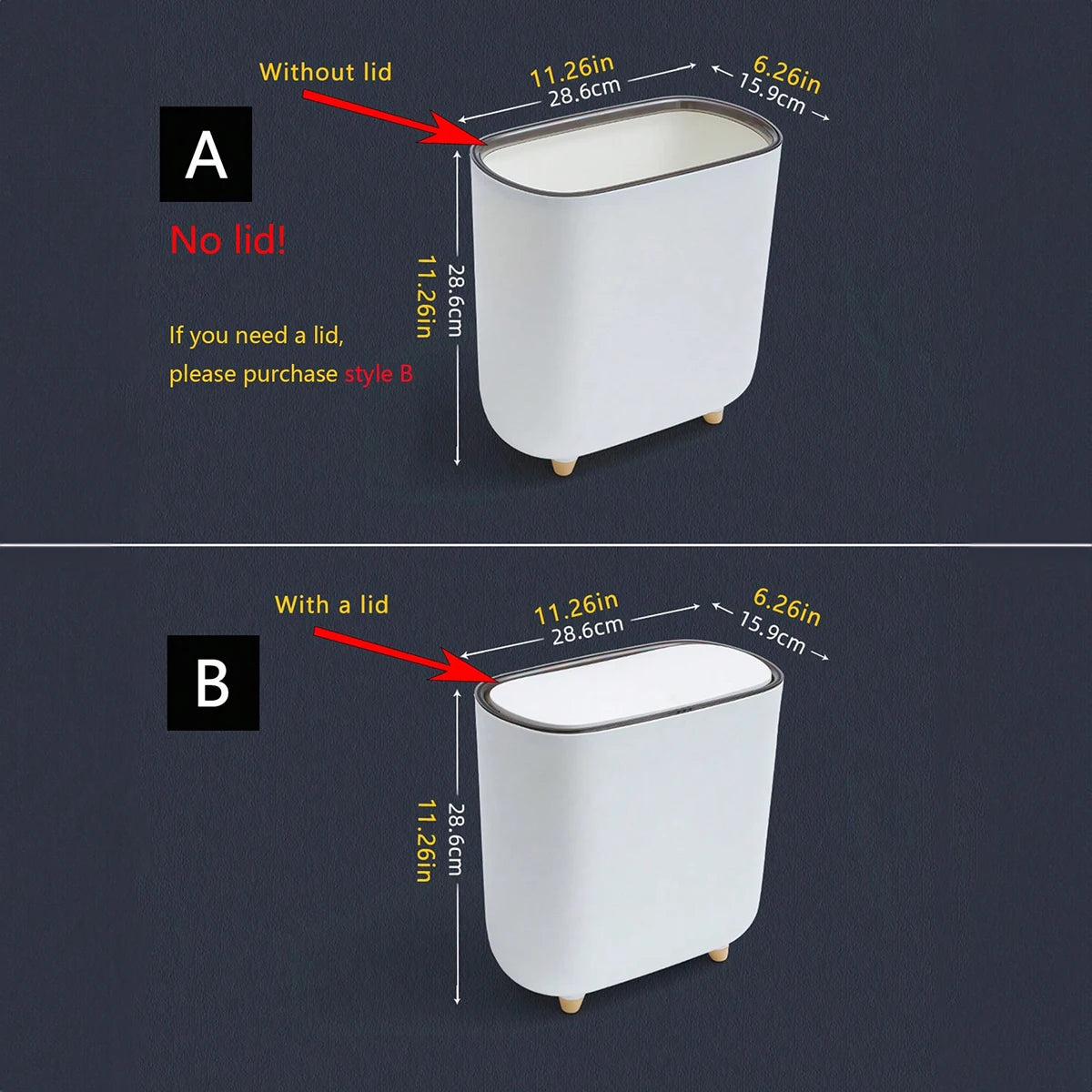 Smart motion sensor trash bin hands free waste disposal