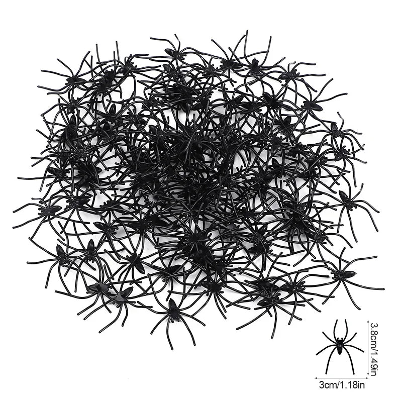 glow-in-the-dark Halloween spiders