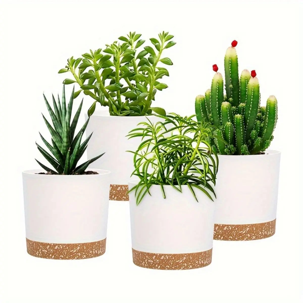 plastic round flower pots with detachable bottom