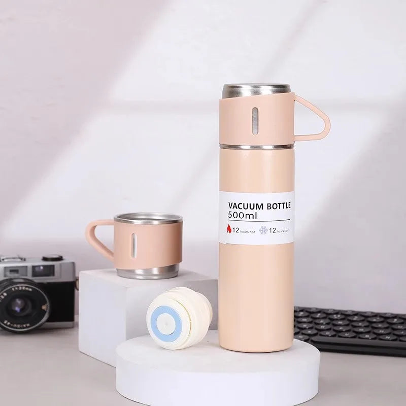500ml stainless steel water bottle – vacuum insulated – ideal for office, travel, or gifts USA