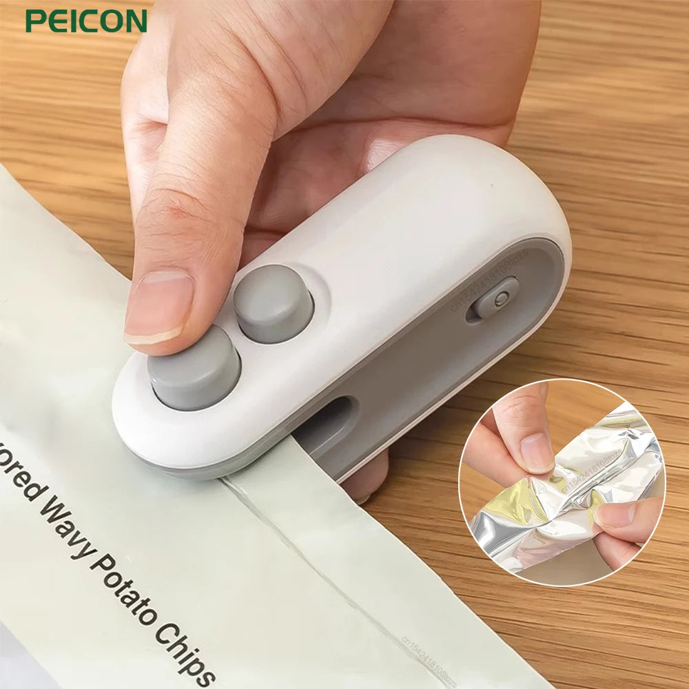 Handheld compact heat bag sealer – airtight sealing for home kitchen USA