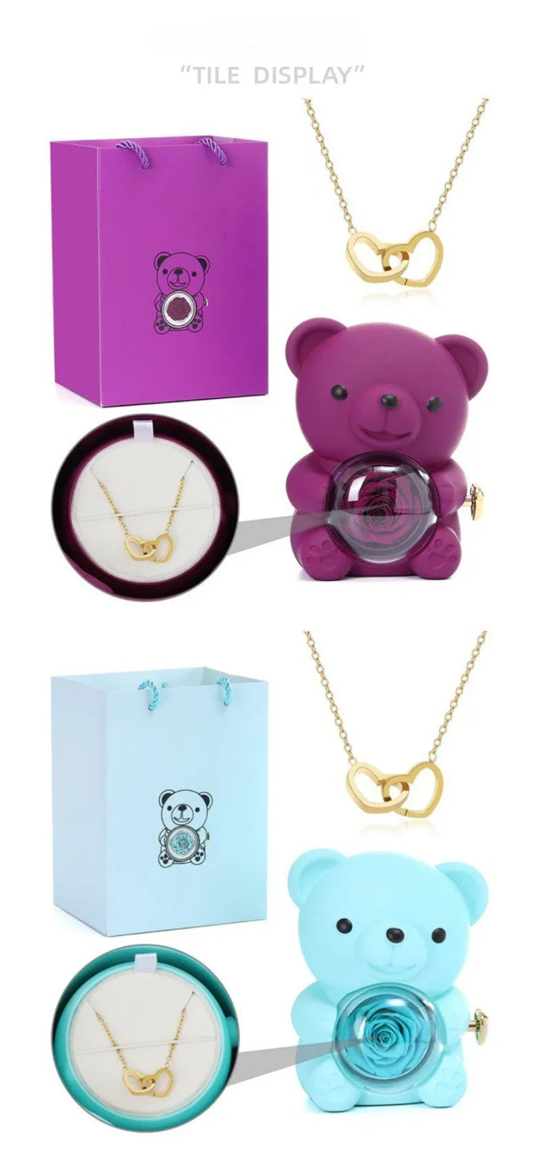 romantic gift for girlfriend teddy bear jewelry box