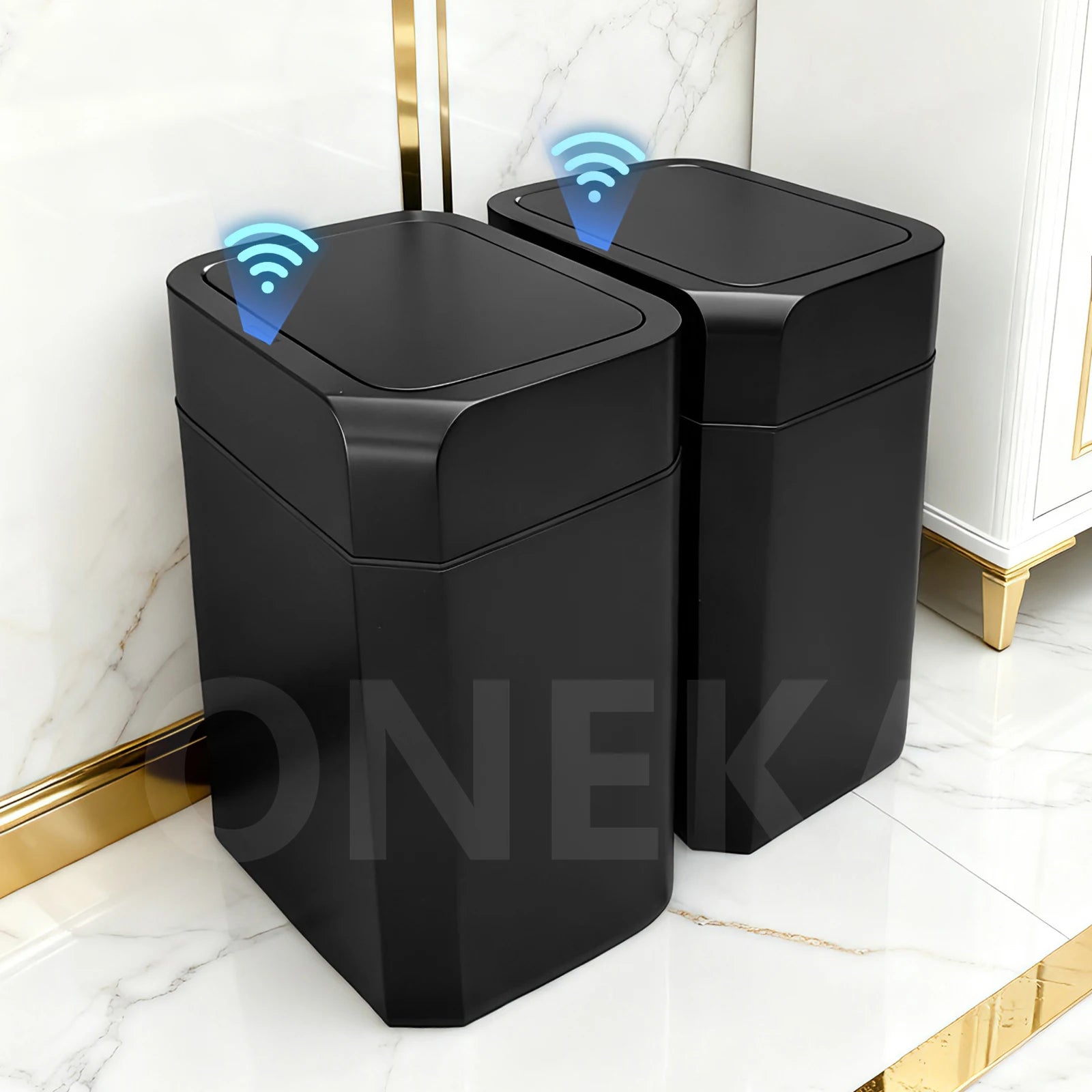 touchless automatic trash can set for home and office