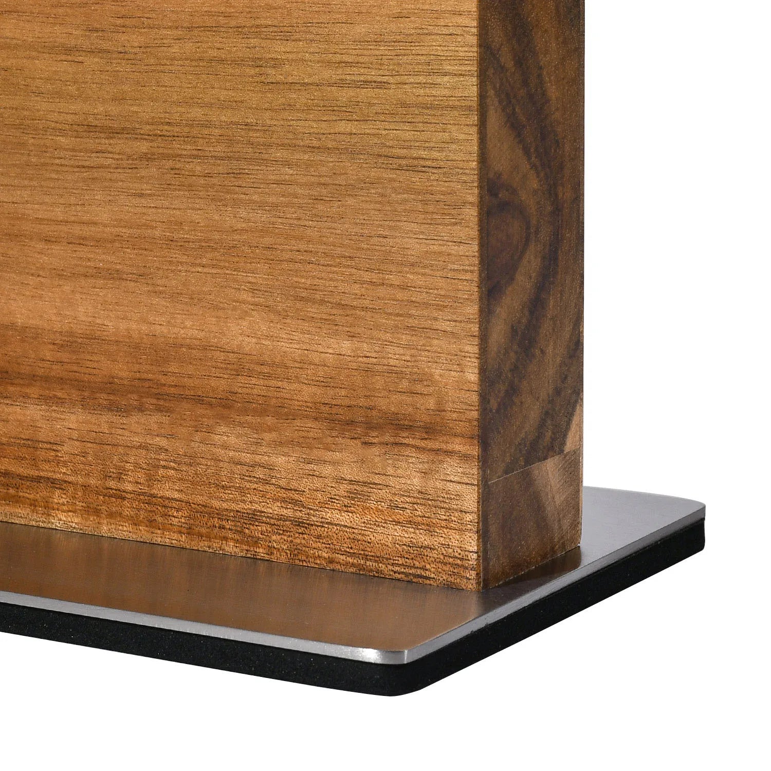 Double-sided magnetic acacia wood knife holder – stylish kitchen storage USA