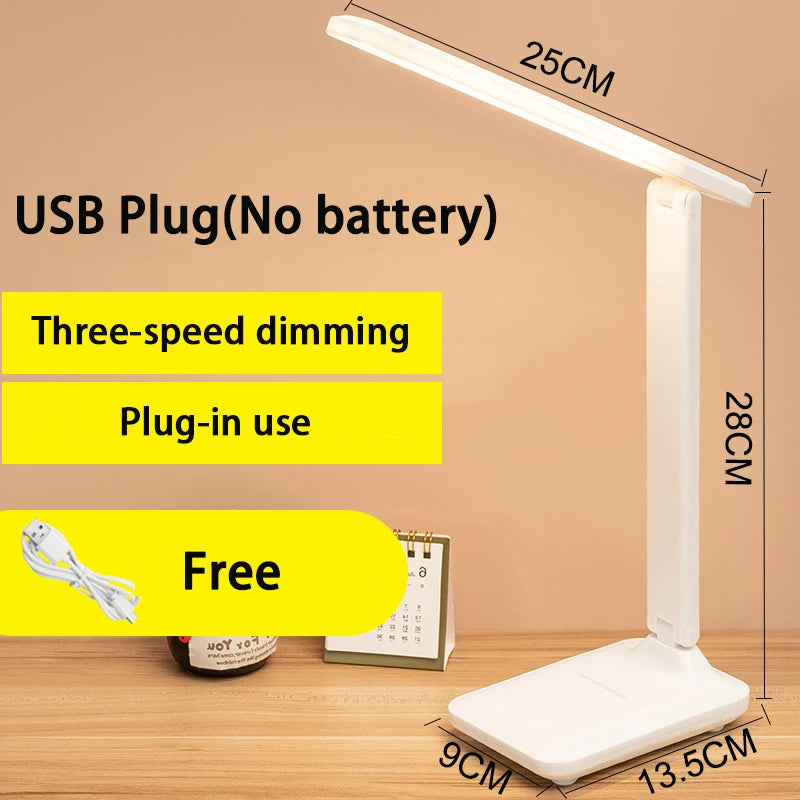 foldable rechargeable LED table lamp