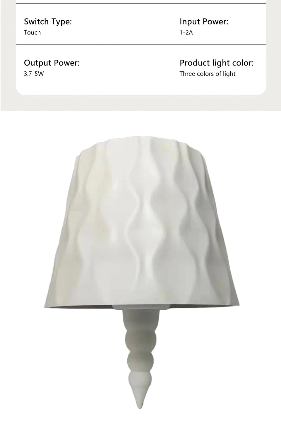 touch control lamp bottle style modern decor