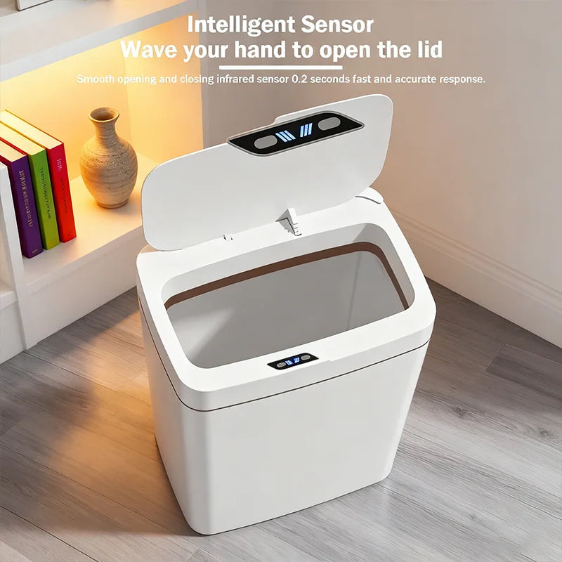 15L Smart Induction Touchless Trash Bin for Home
