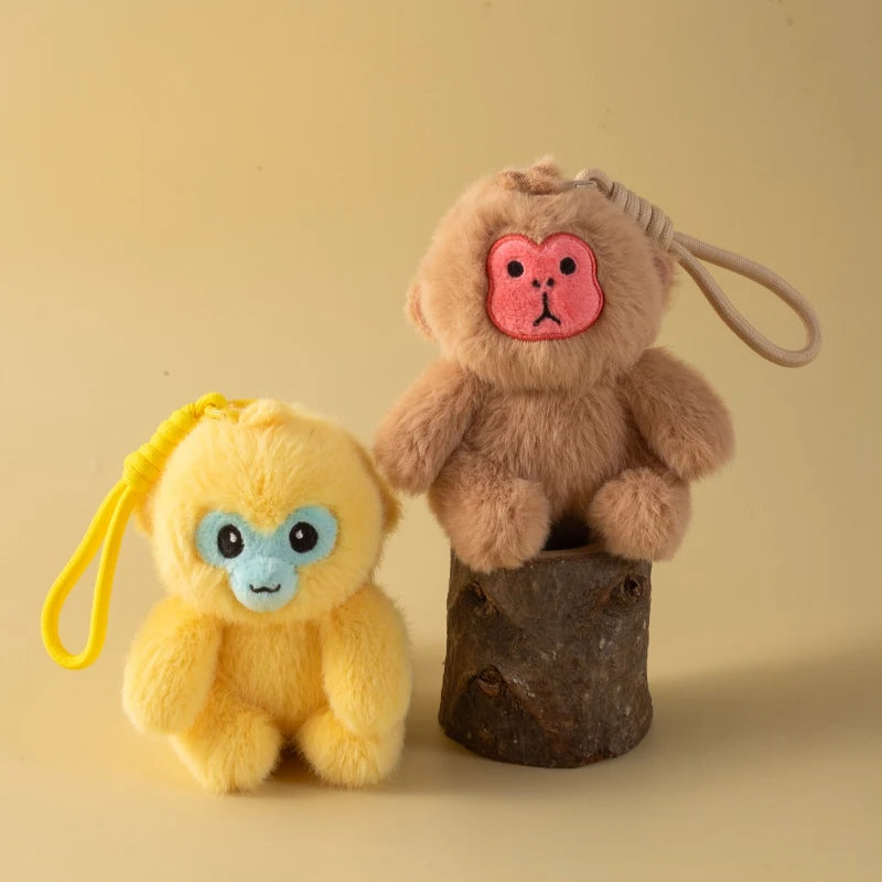 Soft portable monkey plush pendant for gifts