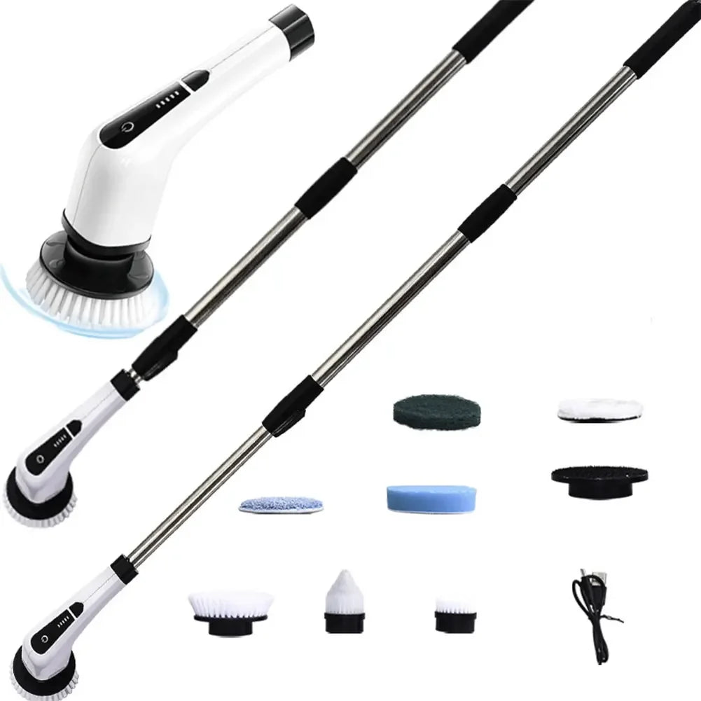 Cordless Power Scrubber Electric Spin Cleaner for Bathroom Tile Tub Cleaning