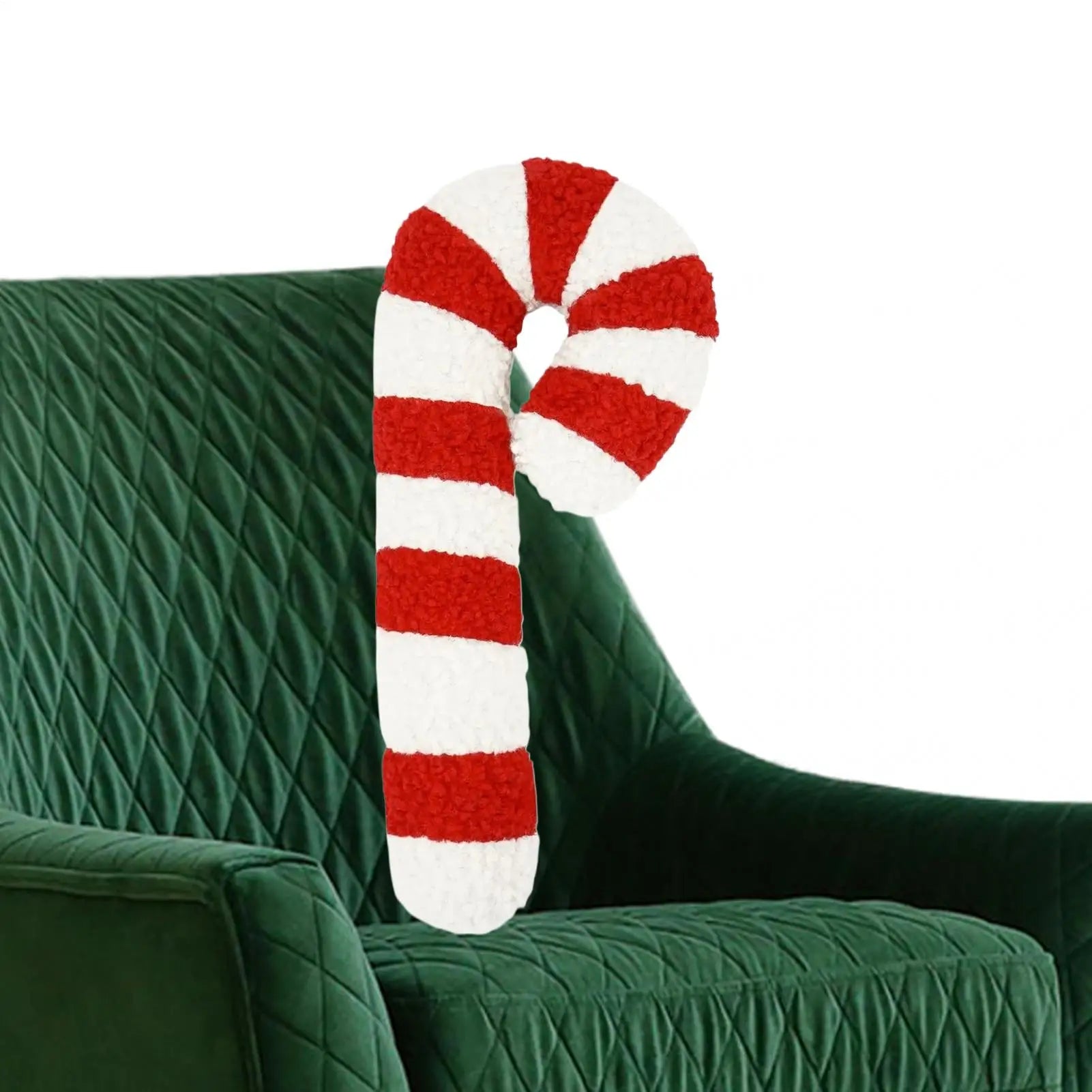 Christmas Candy Cane Throw Pillow 35cm/54cm Holiday Plush Soft Decorative Cushion for Sofa Bed Window Sill and Bedroom