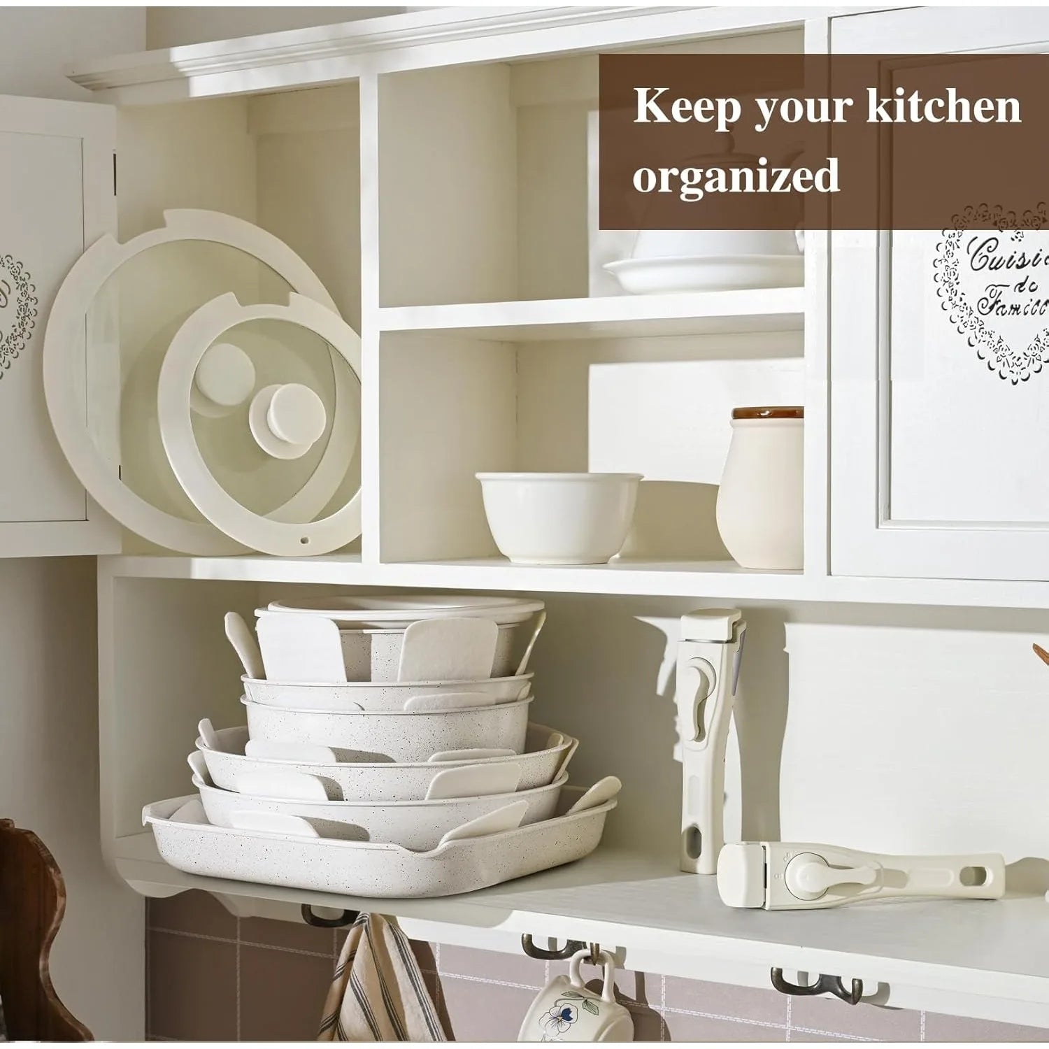 20 Pc Non-Stick Stackable Cookware Set 