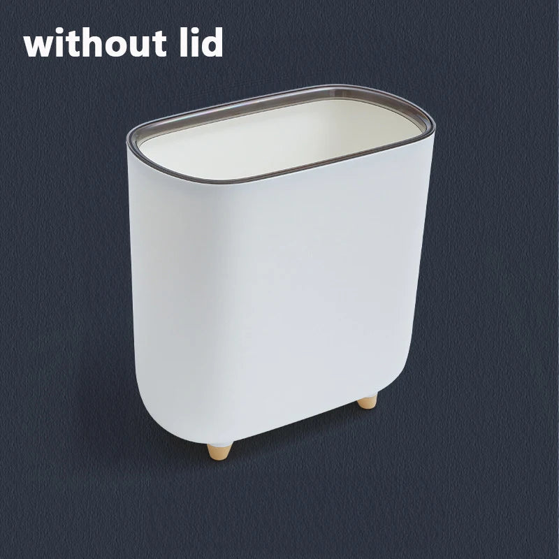 Touchless trash bin with modern minimalist look