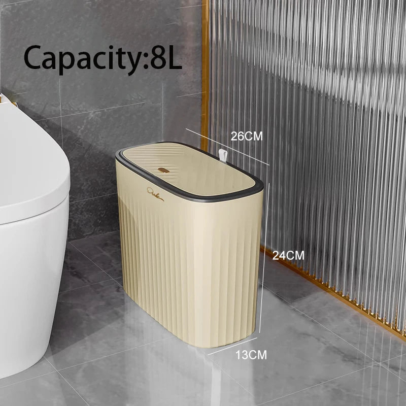 Touchless trash bin with smooth sensor response