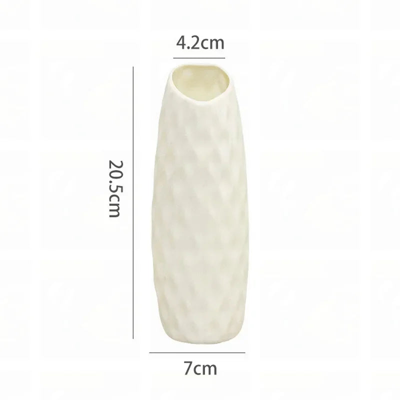 modern plastic flower vase