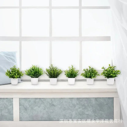 artificial eucalyptus bonsai plant