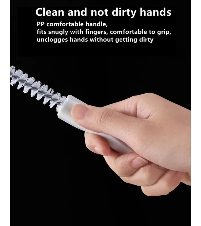 Drain cleaning brush – flexible pipe dredger for hair, debris, and clogs USA